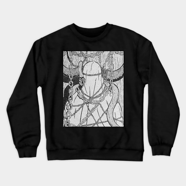 CHAINED WITH SNAKES Crewneck Sweatshirt by Defsnotadumb